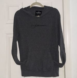 Hollister Waffle Knit Hooded Shirt Size Medium